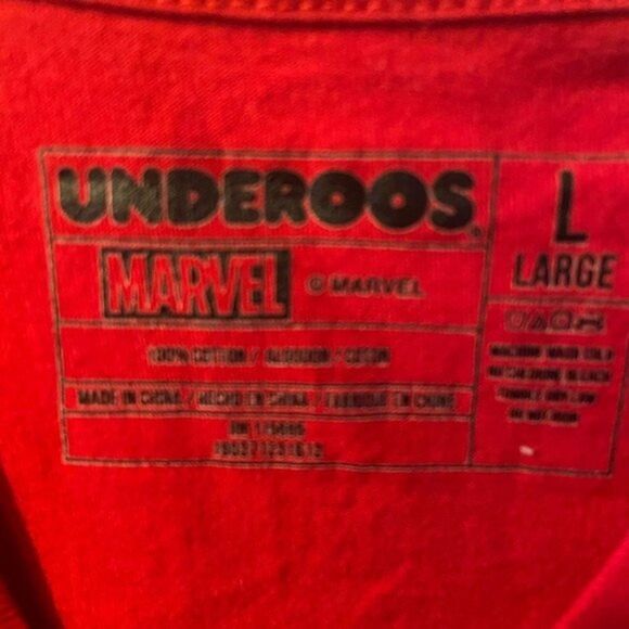 Bioworld Marvel T shirt Mens sz L Deadpool Original Underoos Costume Tee - Picture 2 of 4